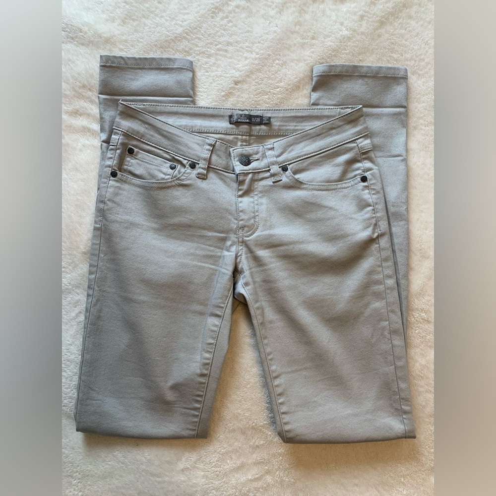 PrAna Women’s Kayla Skinny Jeans Light Gray - Size 0/25